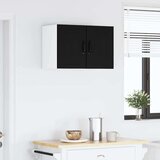 vidaXL Stenska kuhinjska omarica s polico 2 pcs Črna 30 x 31 x 40 cm | Shoptok.si