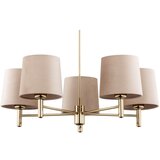  Argon 2105 - Luster na stalku PONTE 5xE27/15W/230V mesing/bež | Eponuda.com