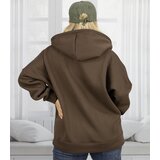 Pri Warm women's sweatshirt one-color basic with hood BROOKLYN | Shoptok.si