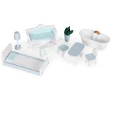 ECO TOYS kućica za lutke Alice – 3 kata, 4 sobe i 9 komada namještaja | shoptok.hr