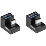 INF 2-Pack USB ženski na Type-C moški adapter U-oblike - polnjenje in prenos podatkov, (5000098865) | Shoptok.si