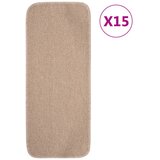 vidaXL Preproge za stopnice 15 kosov 60x25 cm bež nedrseče, (20753269) | Shoptok.si