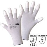 L+D worky Fino pletene rokavice ESD TIP, DE 12 parov, bele barve, velikost 10 | Shoptok.si