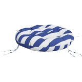  Okrugli jastuk plavo-bijele pruge Ø 60x11 cm od tkanine Oxford | Eponuda.com