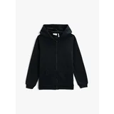 Koton Sweatshirt - Black - Relaxed fit