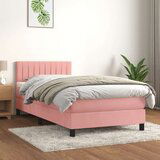 Box spring krevet s madracem ružičasti 80 x 200 cm baršunasti Cijene