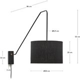 Kave Home Črna stenska svetilka ø 25 cm Jex – | Shoptok.si