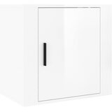  Zidni noćni ormarići 2 kom visoki sjaj bijeli 50x36x47 cm | shoptok.hr