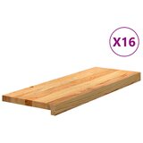  Gazišta stepenice 16 kom svjetlosmeđi 70x25x2 cm masivna hrast | shoptok.hr