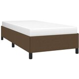  Posteljni okvir temno rjav 100x200 cm blago | Shoptok.si