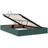 Krevet s od storage Tamnozelena 140 x 200 cm Baršun | shoptok.hr