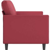  Kavč trosed vinsko rdeč 180 cm umetno usnje | Shoptok.si