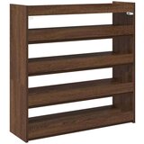 vidaXL Regal za čevlje rjav hrast 80x25x81 cm inženirski les | Shoptok.si