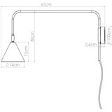 Sollux Stenska svetilka NOX bež, (5000352074) | Shoptok.si