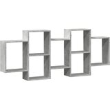  Zidna polica siva boja betona 159x18x65 cm konstruirano drvo | Eponuda.com