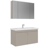Hanah home Kupatilski ormarić sa umivaonikom i ogledalom (2 komada) Desna 100 750 | Eponuda.com