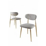 Hanah home Vina set stolica, 56x76x97 cm, 6 dijelova, svijetlosiva | Eponuda.ba