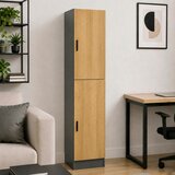 MID.YOU ARHIVSKA OMARA antracit, medeni hrast | Shoptok.si