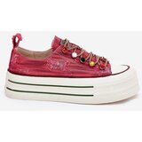 GOE Women's Platform Sneakers Red | shoptok.hr
