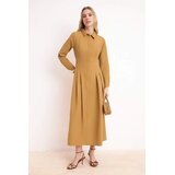 Trendyol Modest Ženska haljina Tctss26Eb00024, Smeđa Cene