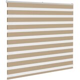 Zebra zavjesa Pješčano smeđa 165x100 cm Širina tkanine 160,9 cm Poliester | Shoptok.si
