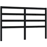  Uzglavlje za krevet crno 146 x 4 x 100 cm od masivne borovine | shoptok.hr
