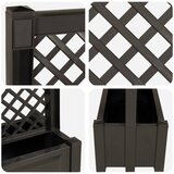  Velika saksija s rešetkom Antracit 99,5 x 43 x 133,5 PP | shoptok.hr