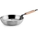 Karbonsteel univerzalna tava s ručkom od bukovog drva