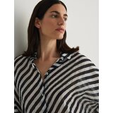 Reserved - Prugasta košulja - crno | shoptok.hr