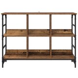 vidaXL Strani šal Rjava 102 x 32 x 73.5 cm Konstruiran les | Shoptok.si