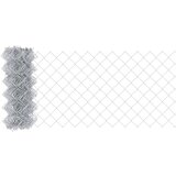 vidaXL Ograja iz verige s 22 U stebrički Srebrna 0.6x25 m Jeklo | Shoptok.si