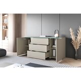 XXXL Komoda Vera, Siva, Z Osvetlitvijo | Shoptok.si