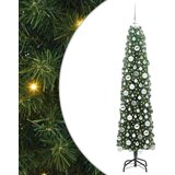 vidaXL Umestno božično drevo Zelena 180 cm PVC in Jeklo in Plastika | Shoptok.si
