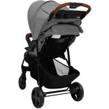 vidaXL Otroški voziček 2 v 1 svetlo siv jeklen | Shoptok.si