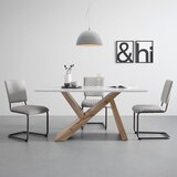 Bessagi Home jedilna miza jako, hrast, bela | Shoptok.si