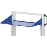 ANKE Odlagalna polica z nastavitvijo nagiba, obešalna kotnika zgoraj, širina 800 mm, 763 x 160 mm, sive barve | Shoptok.si
