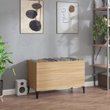 vidaXL Omarica za gramofonske plošče hrast sonoma 74,5x38x48 cm les Cene