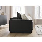 Bobochic Paris Črna sedežna garnitura iz umetnega usnja 260 cm Boheme – | Shoptok.si