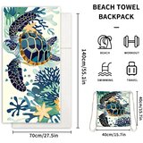 INF Kombinacija brisače in nahrbtnika za na plažo YTB-001-9 80x160 cm Model 5, (21778682) | Shoptok.si