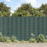  Vrtni zasloni za privatnost 10 kom zeleni 252,5x19 cm PVC