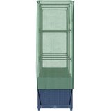  Povišena gredica s pokrovom za staklenik 120 x 40 x 138 cm | Eponuda.com