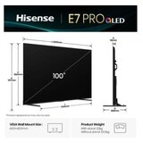 Hisense TV 100E7Q PRO QLED SMART 100" 4K UHD 144Hz VIDAA OS | Eponuda.ba