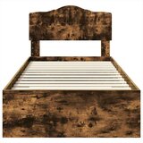  Okvir za krevet s uzglavljem Dimljeni hrast 100 x 200 cm | shoptok.hr