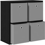  Strani šal s predalom Črna Orehovina 68,5 x 32 x 67 cm, (5000233735) | Shoptok.si