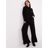 Fashion Hunters Black knitted set with a hooded sweater | shoptok.hr