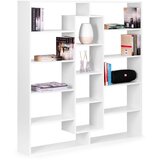 Moderna stojeća polica za knjige 14 polica bijela ModernHome | shoptok.hr