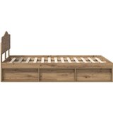  Okvir za krevet Umjetnička hrastovina 120 x 190 cm | shoptok.hr