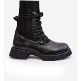Boto Women's lace-up ankle boots with sock black Gentiana | Shoptok.si