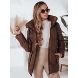 DStreet Kurtka zimowa damska SALVONA brązowa pikowana | Shoptok.si