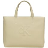 Calvin Klein Jeans Ročne torbice SCULPTED MINI EW TOTE LV04K3111G Bela Cene